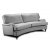 Howard Luxor buet 4-personers sofa 240cm - Valgfri farve + Mbelplejest til tekstiler