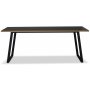 Edge 3.0 spisebordsst 190x90 cm inkl. 6 stk. sorte pindestole Castor - Sort Hjtrykslaminat (HPL)