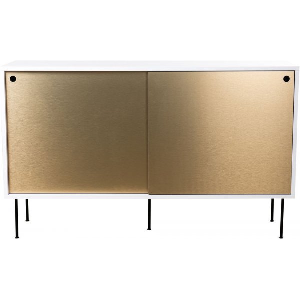 Volume sknk 132 cm - Hvid / messing