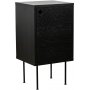 Volumen sengebord - Sortbejdset eg
