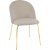 Giovani Velvet stol - Grbeige/Messing