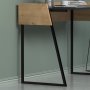 Ron skrivebord 103,6x56,8 cm - Antracit/eg
