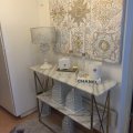 Kundebillede Hvid marmor bordplade - 110x35x81,5 cm