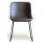 Texas stol i brun PU med lette kontrastsyninger