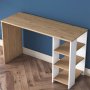 Hanna skrivebord 8 - Valnd/hvid