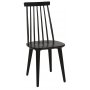 Signum spisegruppe Slagbord hvid/eg med 4 sorte Dalsland stokstole