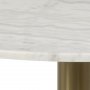 Corby spisebord 80 cm - Hvid marmor