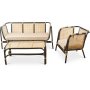 Marbella lnestol - Rattan/sort