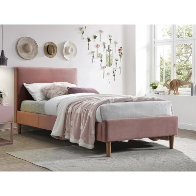 Acoma sengestel 90x200 cm - Pink fljl + Mbelplejest til tekstiler