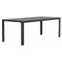 Spisest: 6 stole og spisebord 205 x 90 cm sort/gr - Las Vegas/Asta