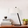 Salvia bordlampe - Hvid/sort