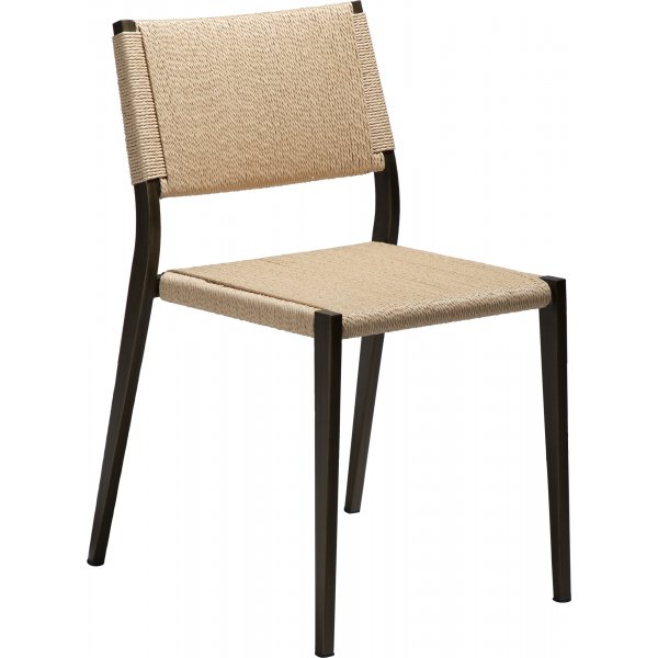 Loop spisestuestol - Beige/antik messing
