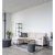 Hvidt sofabord 60 x 90 cm - Sort/eg imitation