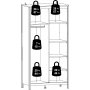 Madrid garderobe med 2 dre - Sort