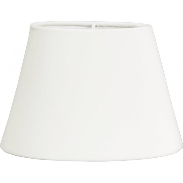 Oval Velvet lampeskrm - Hvid