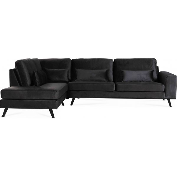 Ranger sofa med ben ende til venstre - Antracitgr (fljl)