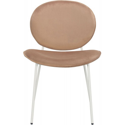 Rondo stol - Lysebrun (fljl)/hvid + Mbelfdder
