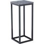 Accent piedestal 27 - Gr marmor / sort base