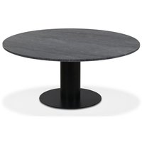 Next rundt sofabord D105 cm - Sort / marmor (Grå) Next rundt sofabord D105 cm - Sort / marmor (Grå)