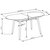 Preston spisebord, der kan udvides 160-200 cm - Hvid / Eg