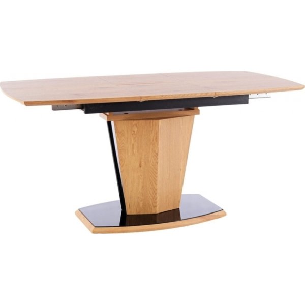 Houston spisebord 120-160 cm - Eg/sort