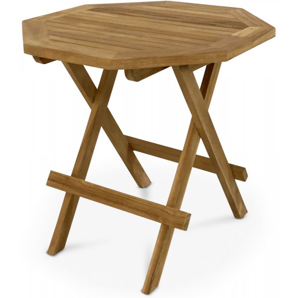 Salt bord ottekantet 50 cm - Teaktr