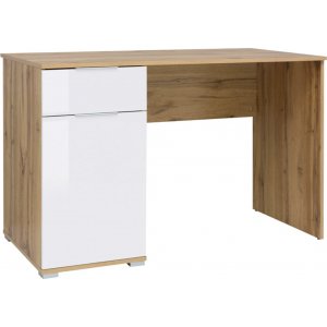 Zele skrivebord 120 x 60 cm - Eg/hvid