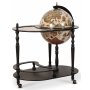 Michelangelo serveringsvogn globusbar - Sort/hvid