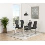 Edge spisebord 140 cm - Krom
