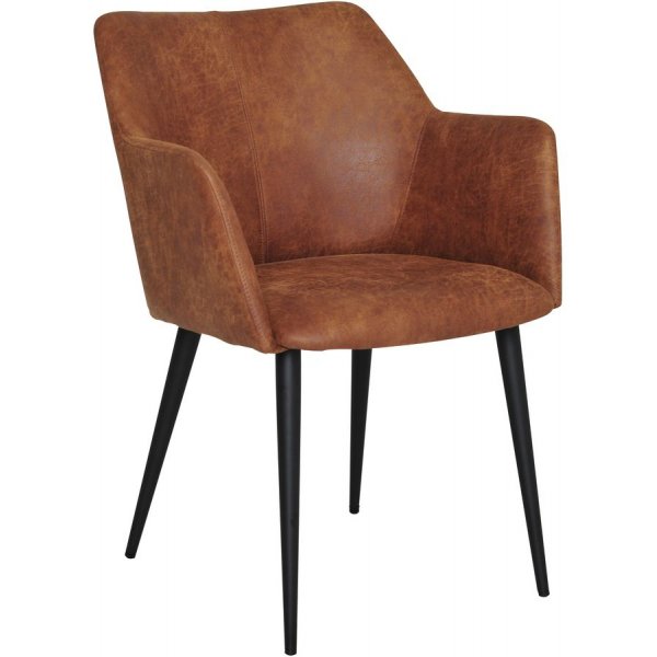 Liam stol - Vintage cognac