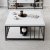 Zenn sofabord 90 x 90 cm - Hvid/sort