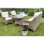 Denver loungest i polyrattan - Naturfarvet
