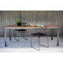 Chania spisebord 205 x 90 cm - Sort/Natur