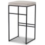 Stage barstol - Grbeige fljl / sort