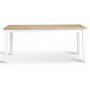 Dalars spisebord 180 cm - hvid/olieret eg