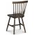 Trn stol i brunbejdset tr + Mbelplejest til tekstiler