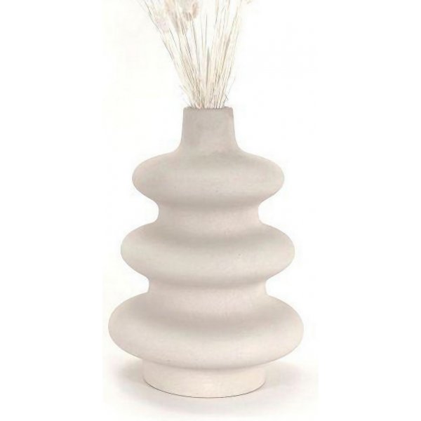 Damas vase - Creme