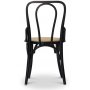 Sintorp spisebordsst, rundt spisebord 115 cm inkl. 4 stk. Samset stole i bjet tr - Sort marmor (Laminat) + Tekstilrensning til mbler