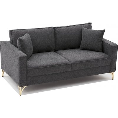 Berlin 2-personers sofa - Antracit/guld
