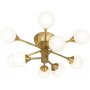 Cosmos plafond - Mat messing/opal hvid