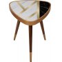 Liny sidebord trekant 45 x 45 cm - Flerfarvet