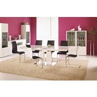 Arwa spisebord 180-220 cm - Hvid højglans Arwa spisebord 180-220 cm - Hvid højglans