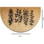 Diza drmtte Beige/sort - 40 x 75 cm