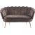 Kingsley 2-personers sofa i fljl - brun/messing + Mbelplejest til tekstiler
