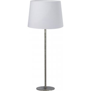 Base bordlampe - Rustik slv/hvid - 58 cm