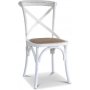 Paris spisegruppe 180 cm bord sort + 6 hvide Gaston spisestole