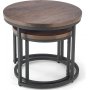 Stbord valnd/sort 43/53 cm - Tore