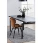 Huddersfield spisebord 160-240 cm - Sort