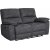 Coventry 2-personers hvilesofa med elektrisk mekanisme - Gr mikrofiber