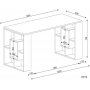 Valencia skrivebord 120x60 cm - Hvid